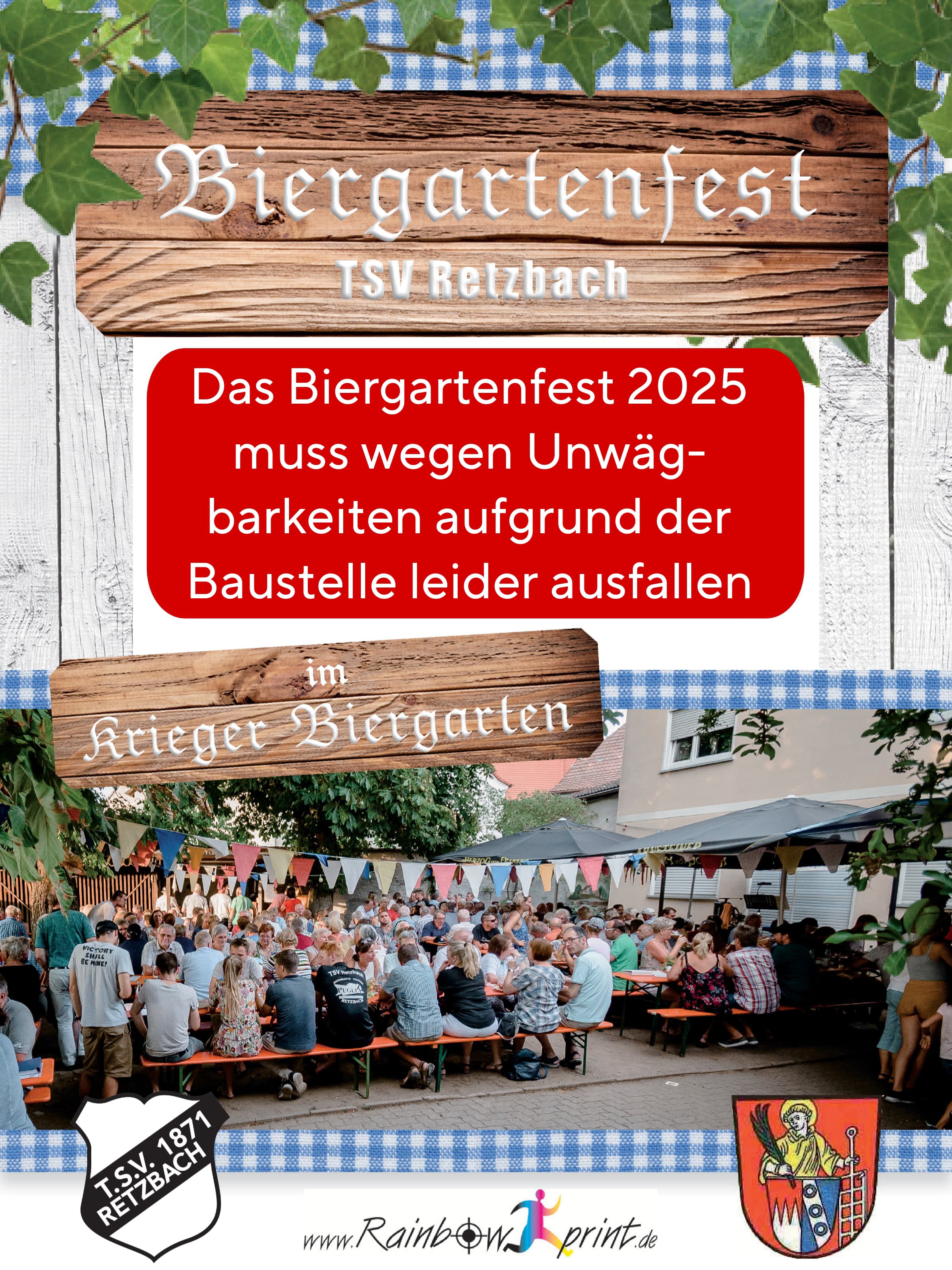 Biergartenfest 2025 Absage